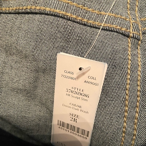 NWT WHBM Straight Leg Dark Denim Jeans - Picture 8 of 8